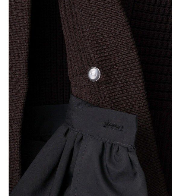 ADAM ET ROPE'「【WEB限定】ペプラムコンビニットカーディガン」|カーディガン|