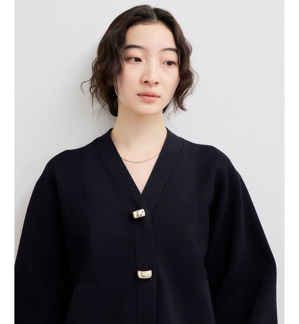 ADAM ET ROPE'「【WEB限定】・【サステナブル】セレクトネックカーディガン」|カーディガン|