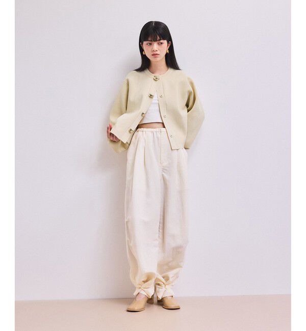 ADAM ET ROPE'「【WEB限定】・【サステナブル】セレクトネックカーディガン」|カーディガン|