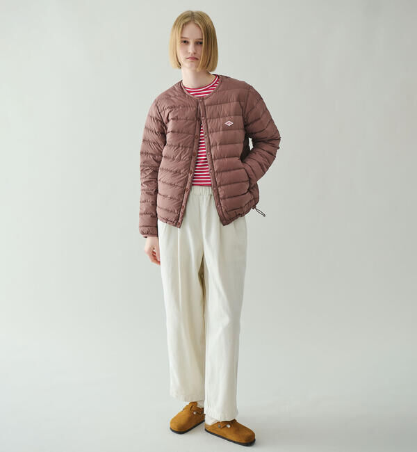 DANTON「DANTON | クルーネック インナーダウンジャケット WOMEN」|ダウン|