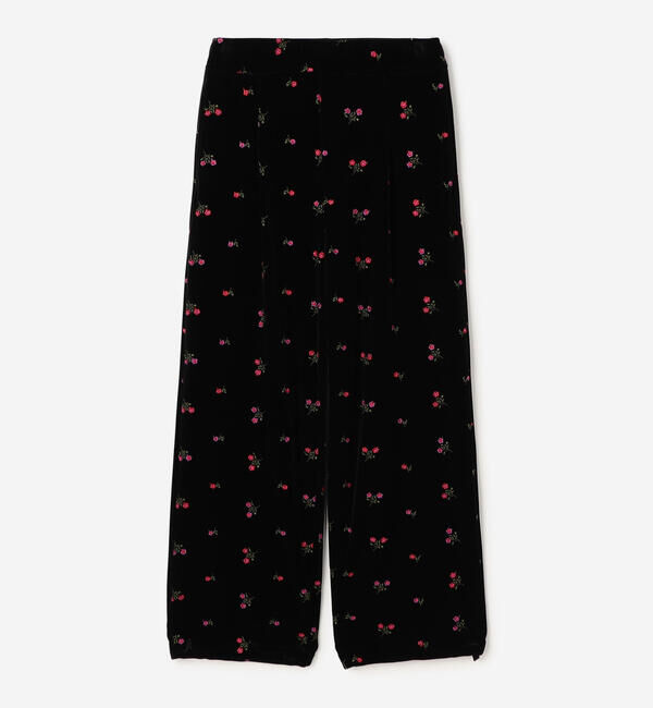  「TICCA | 〈別注〉 フラワーエンブロイダリー ベロアパンツ WOMEN」|チノ|