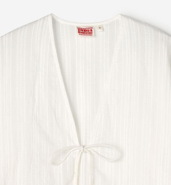  「INDIA INDUSTRY | コットンドビー カーディガンシャツ WOMEN」|シャツ・ブラウス|