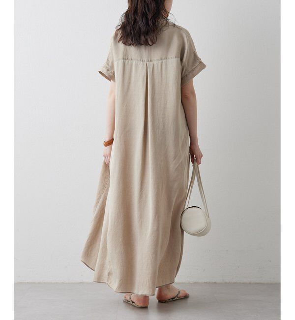 Drawing Numbers「【Drawing Numbers】ピグメントキュプラシャツワンピース」|ワンピース|