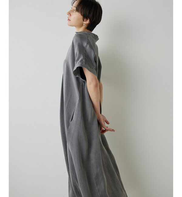 Drawing Numbers「【Drawing Numbers】ピグメントキュプラシャツワンピース」|ワンピース|