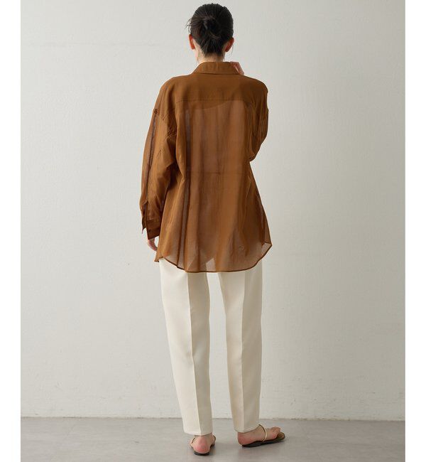 Drawing Numbers「【Drawing Numbers】コットンシースルーブラウス」|シャツ・ブラウス|