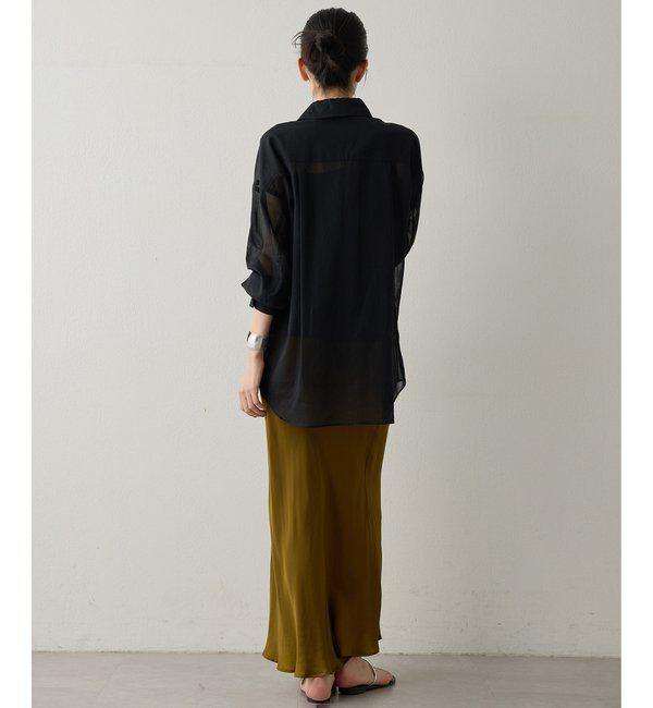 Drawing Numbers「【Drawing Numbers】コットンシースルーブラウス」|シャツ・ブラウス|