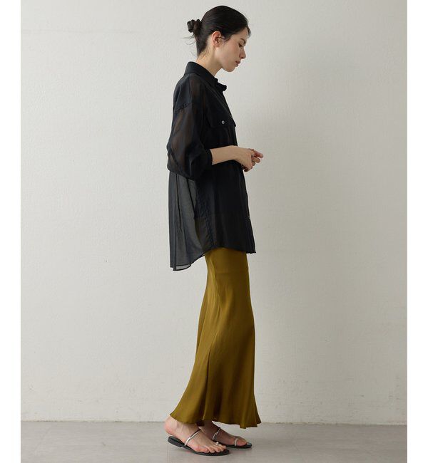 Drawing Numbers「【Drawing Numbers】コットンシースルーブラウス」|シャツ・ブラウス|