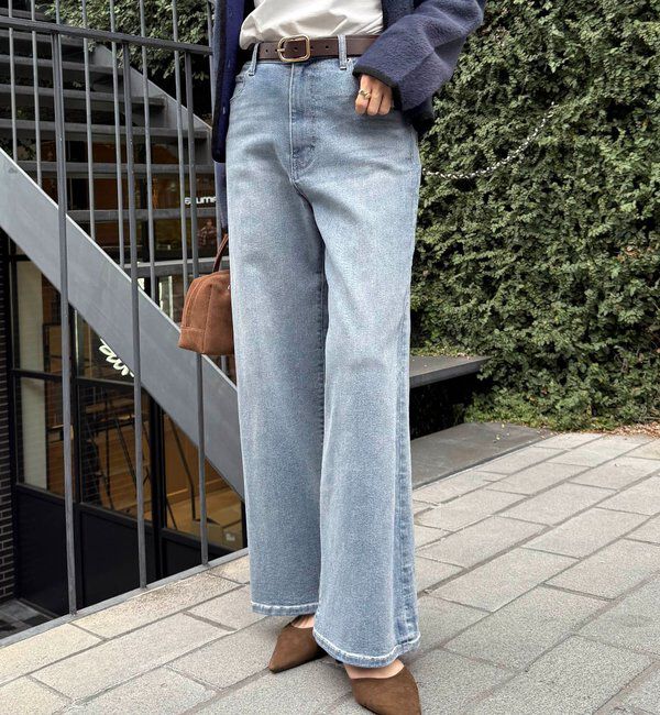  「【XLサイズ登場//累計販売1万超】リラックススーパーワイドデニム」|デニム|