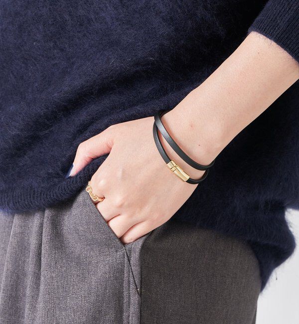  「ダブルラップレザーブレスレット」|ブレスレット・バングル|