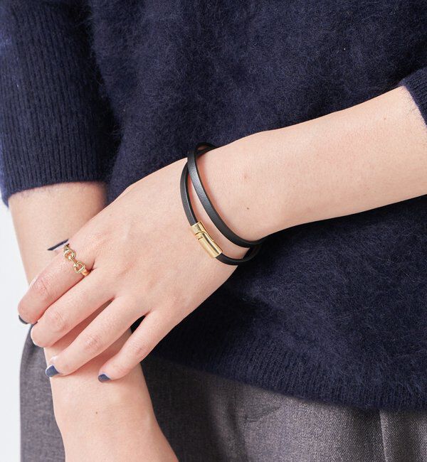  「ダブルラップレザーブレスレット」|ブレスレット・バングル|