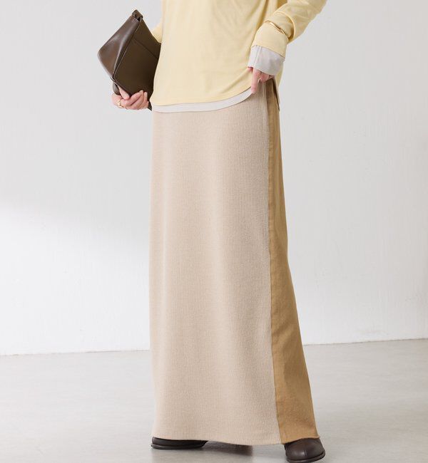  「Q.anos 2フェイスデニムスカート」|スカート|