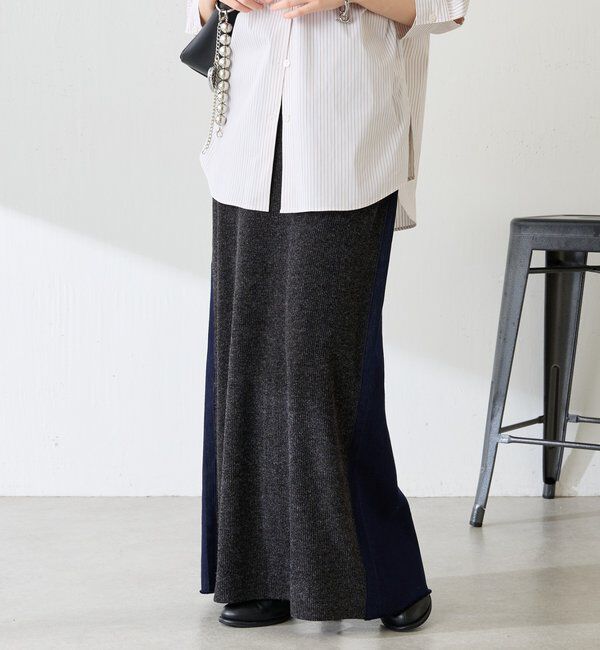  「Q.anos 2フェイスデニムスカート」|スカート|