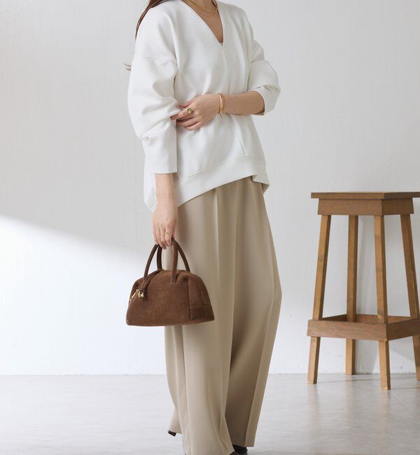  「ポンチＶカットプルオーバー」|Tシャツ・カットソー|