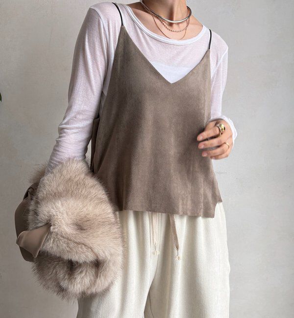  「スウェードビスチェ」|シャツ・ブラウス|