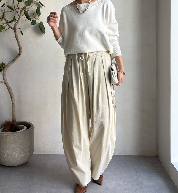  「ボートネックプルオーバー」|ニット・セーター|