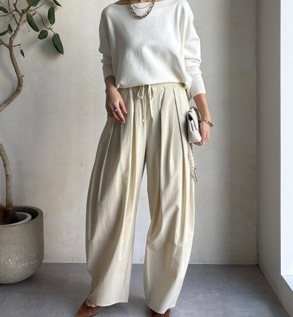  「ボートネックプルオーバー」|ニット・セーター|