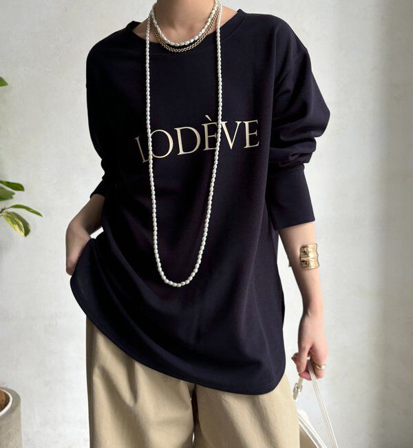  「カットジョーゼットLODEVEロゴTEEブラウス」|シャツ・ブラウス|