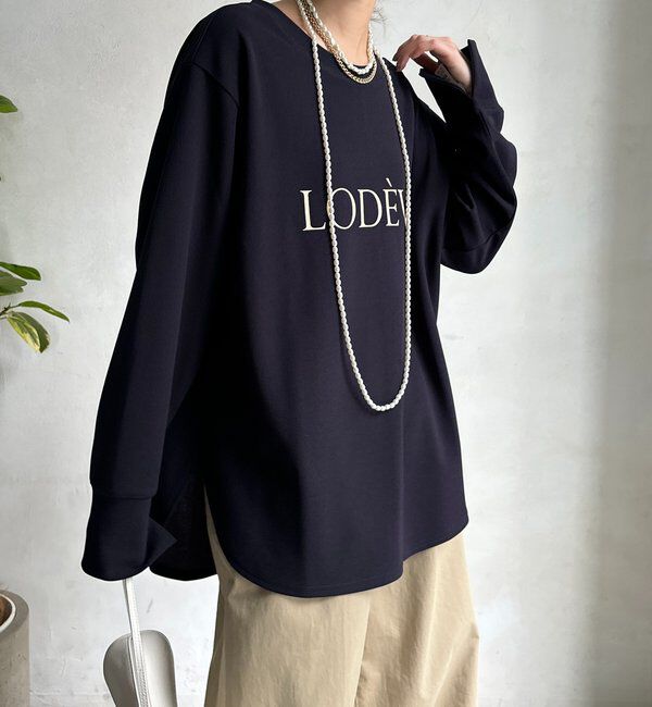  「カットジョーゼットLODEVEロゴTEEブラウス」|シャツ・ブラウス|