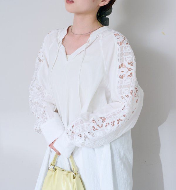  「袖レースチュニック」|チュニック|