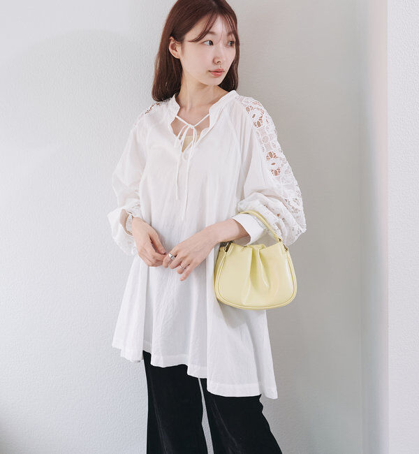  「袖レースチュニック」|チュニック|