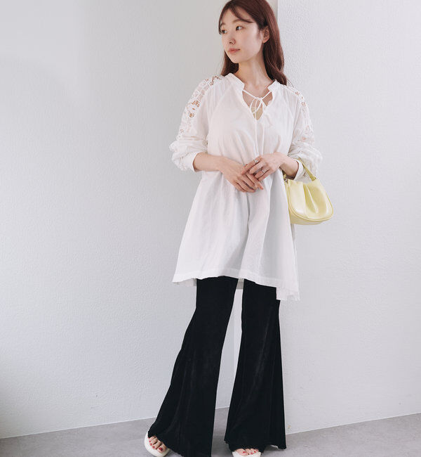  「袖レースチュニック」|チュニック|