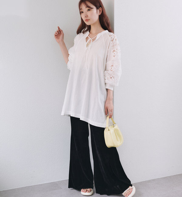  「袖レースチュニック」|チュニック|