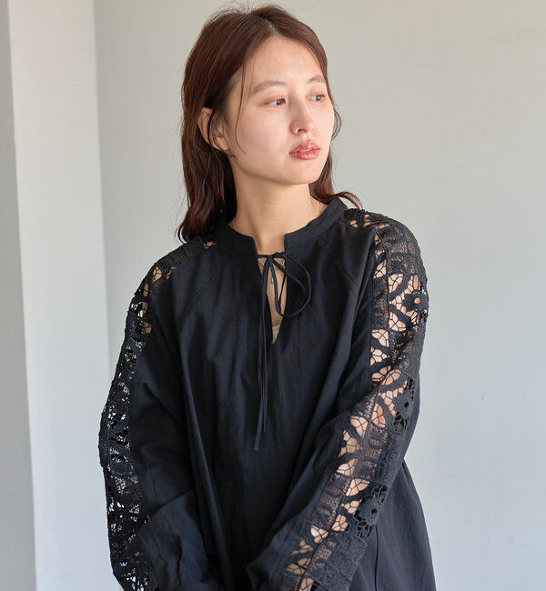  「袖レースチュニック」|チュニック|