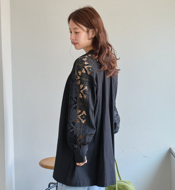  「袖レースチュニック」|チュニック|