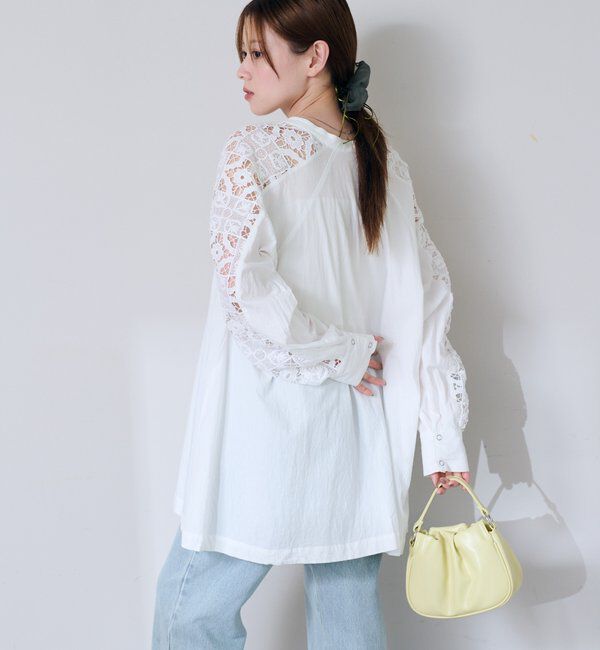  「袖レースチュニック」|チュニック|