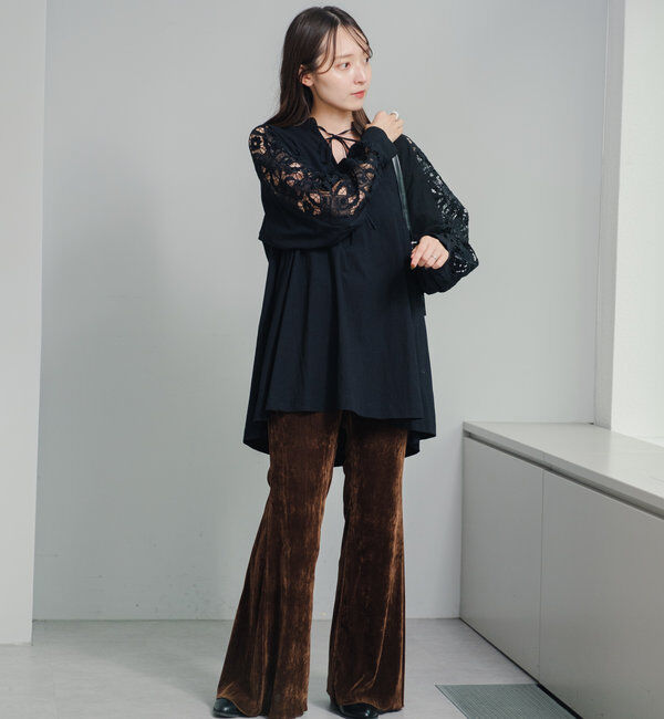  「袖レースチュニック」|チュニック|
