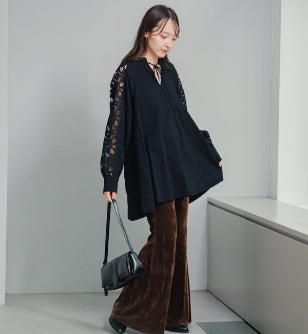  「袖レースチュニック」|チュニック|