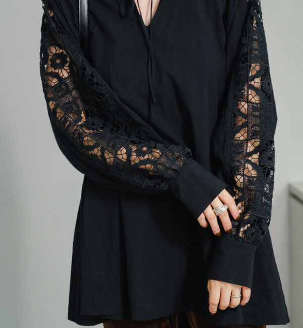  「袖レースチュニック」|チュニック|