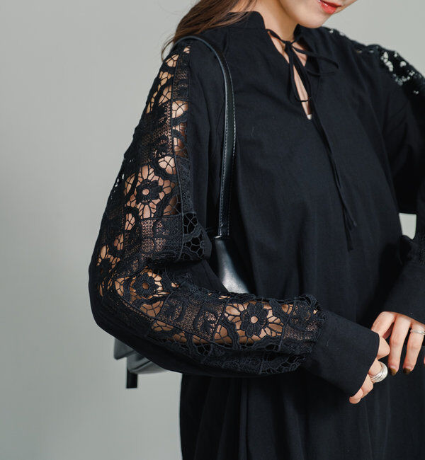  「袖レースチュニック」|チュニック|