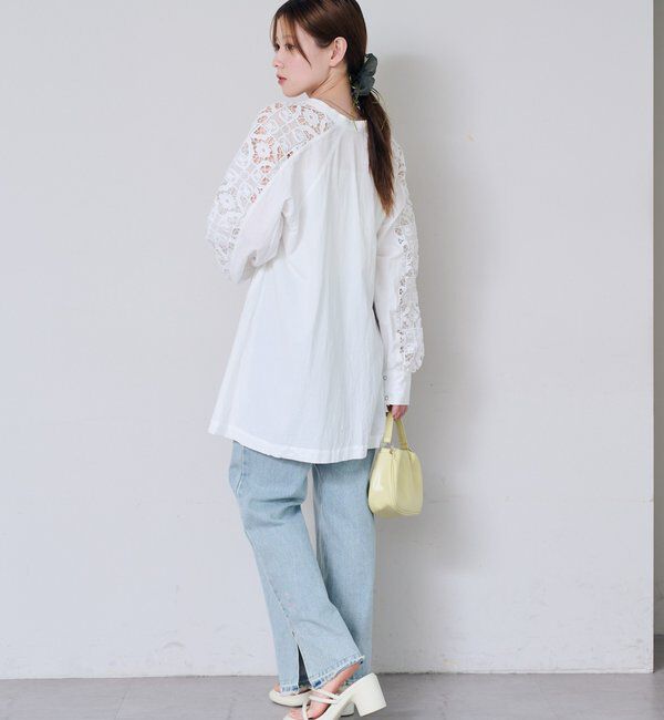  「袖レースチュニック」|チュニック|