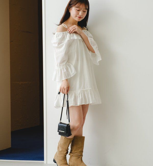  「【レザー&スエード/インソール】ルーズエンジニアブーツ」|ロングブーツ|