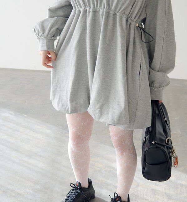  「スウェットバルーンミニワンピース」|ワンピース|