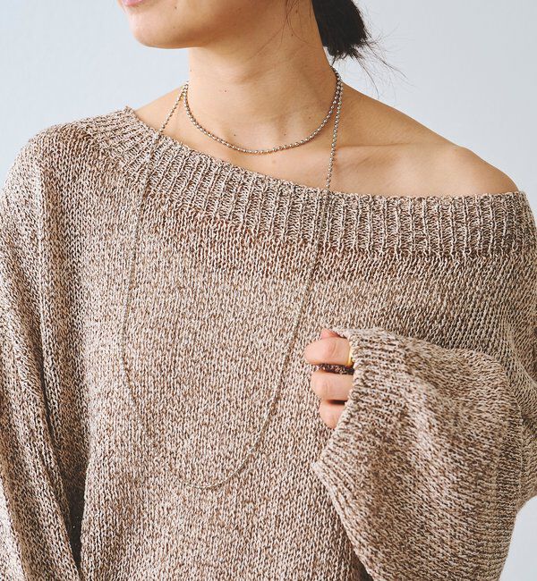  「【アレンジして楽しめる】ボールチェーンロングネックレス」|ブローチ・コサージュ|