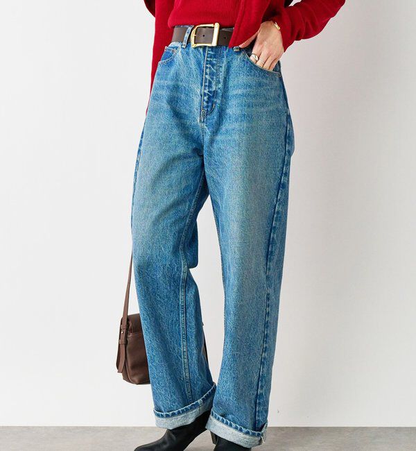  「【MONN.:.(モン)】OKAYAMAストレートデニム」|デニム|ブルー