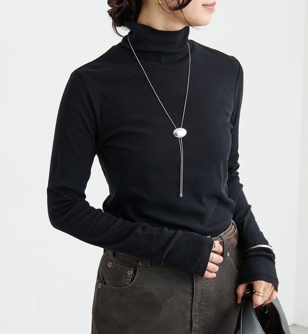  「ガーゼフライスタートルカットソー」|Tシャツ・カットソー|ブラック