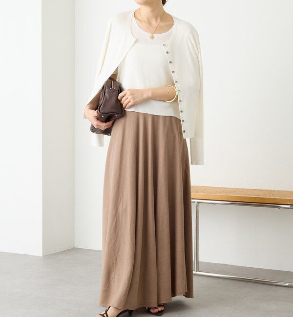  「予約【アンサンブル対応可】コットンUネックリブニット」|ニット・セーター|