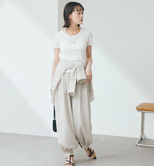  「予約【すっきり見え】コンパクトフライスTee」|Tシャツ・カットソー|