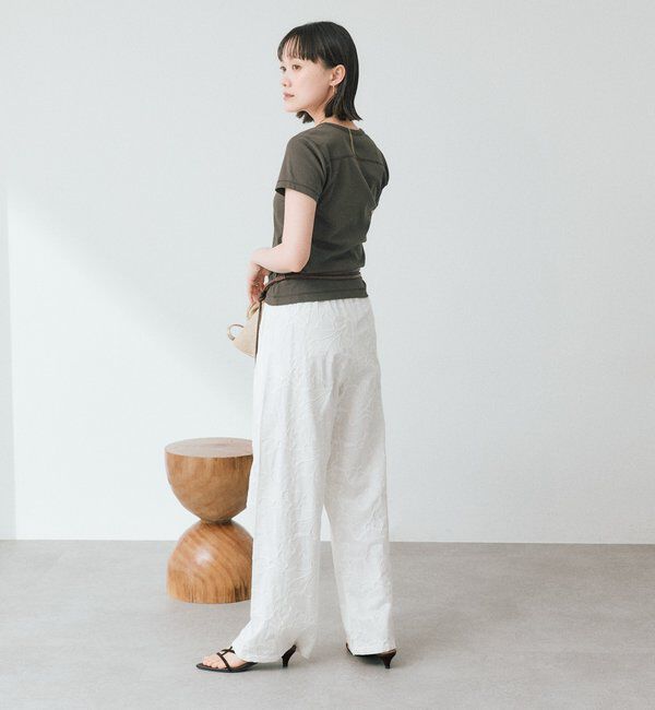  「予約【すっきり見え】コンパクトフライスTee」|Tシャツ・カットソー|