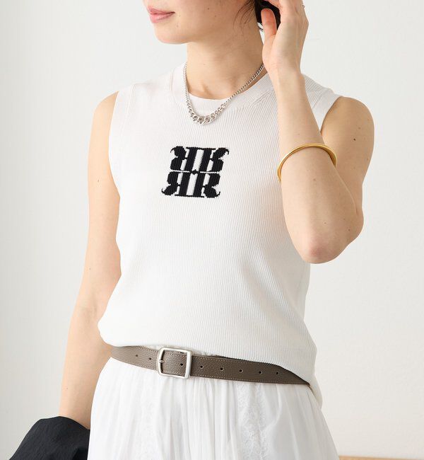  「予約【快適な着心地】ロゴタンクニット」|ニット・セーター|