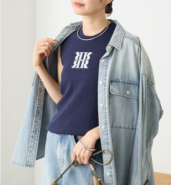  「予約【快適な着心地】ロゴタンクニット」|ニット・セーター|