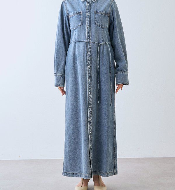  「よっし～&times;A・MONN/デニムシャツマルチワンピース」|ワンピース|