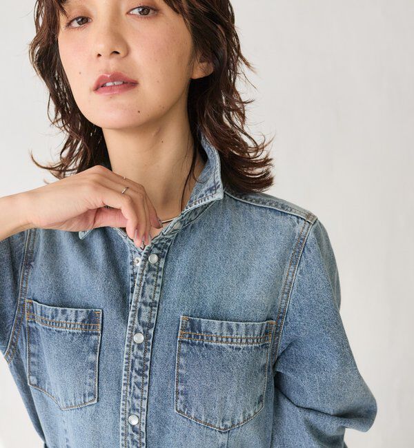  「よっし～&times;A・MONN/デニムシャツマルチワンピース」|ワンピース|