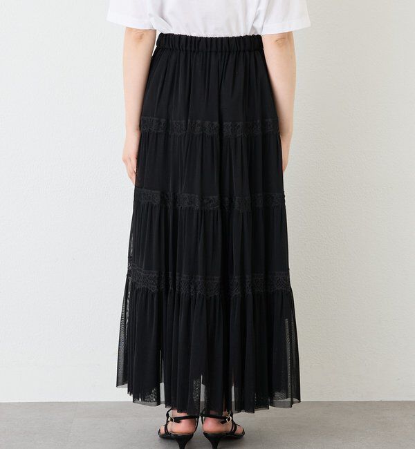  「予約【着映え】チュールティアードスカート」|スカート|