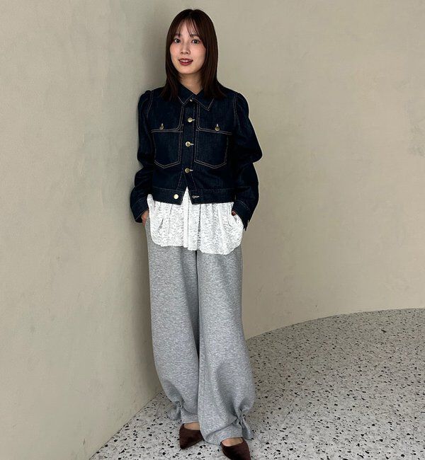  「【@sktnnm企画】金ボタンデニムパフジャケット」|ブルゾン・スタジャン|