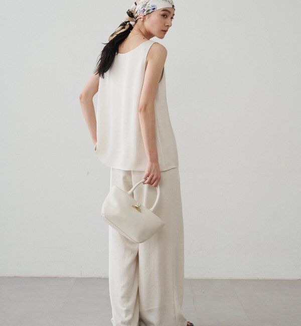  「2WAYノースリサテンチュニック」|シャツ・ブラウス|