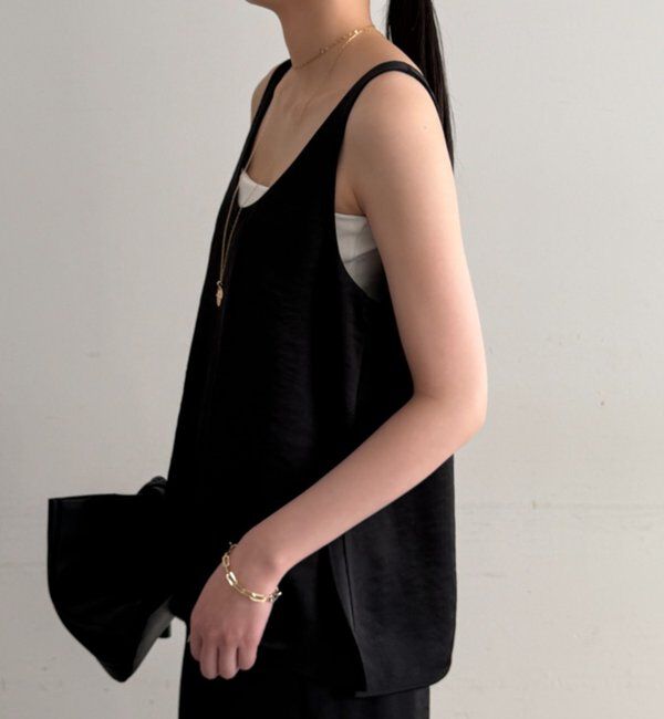  「2WAYノースリサテンチュニック」|シャツ・ブラウス|